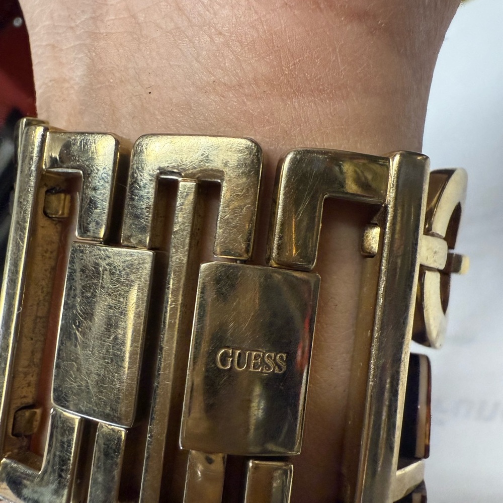 GUESS Gold-Tone Geometric Bracelet